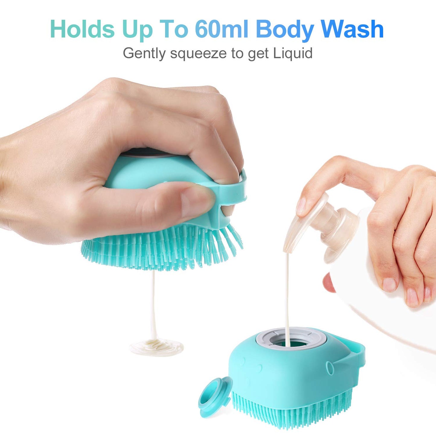 pet shampoo massager brush
