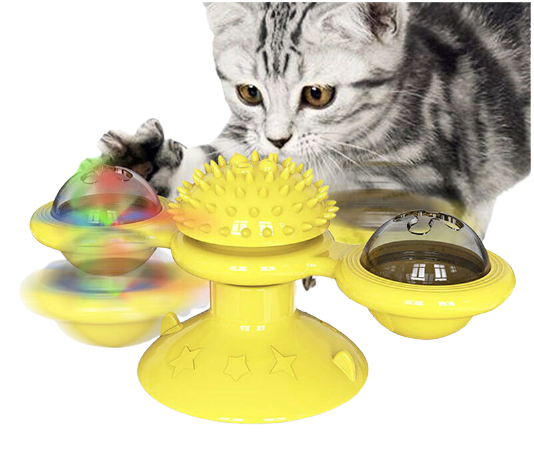 Pet Cat Windmill Turntable Toys - Womenwares.com