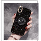 Glitter Marble Diamond Ring Holder silicone iPhone case - Womenwares.com