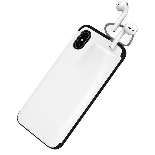2 in 1 Phone Case for Iphone white color
