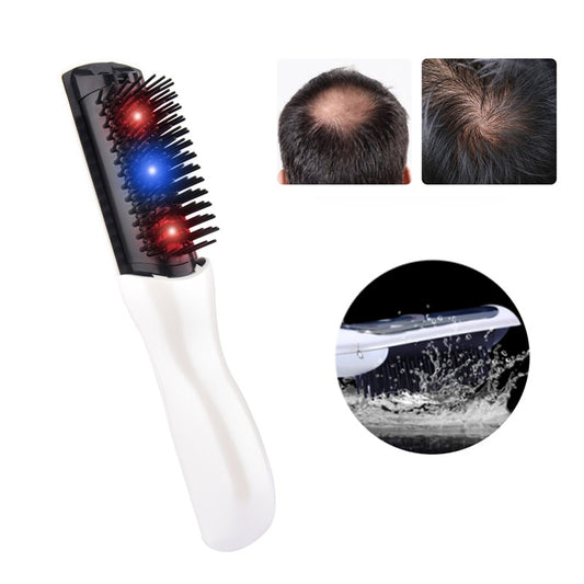 Laser infrared anti hair loss hair growth regrowth treatment massage comb - Womenwares.com