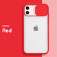 iphone 12 camera lens protector - red